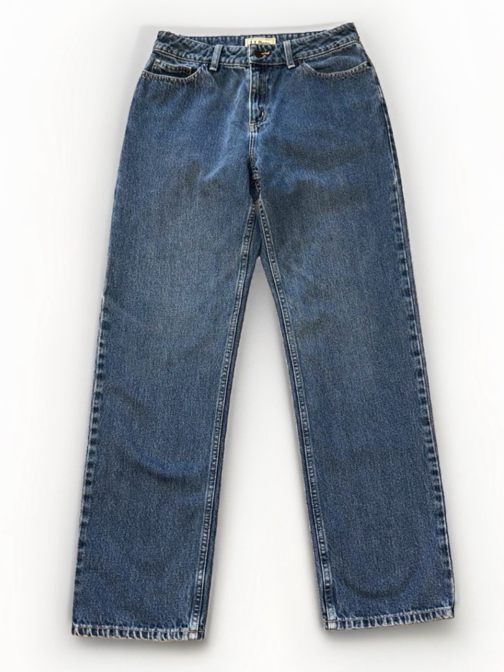 LL Bean Jeans Womens 6 MT Medium Tall Classic Fit Straight Leg 100% Cotton Blue